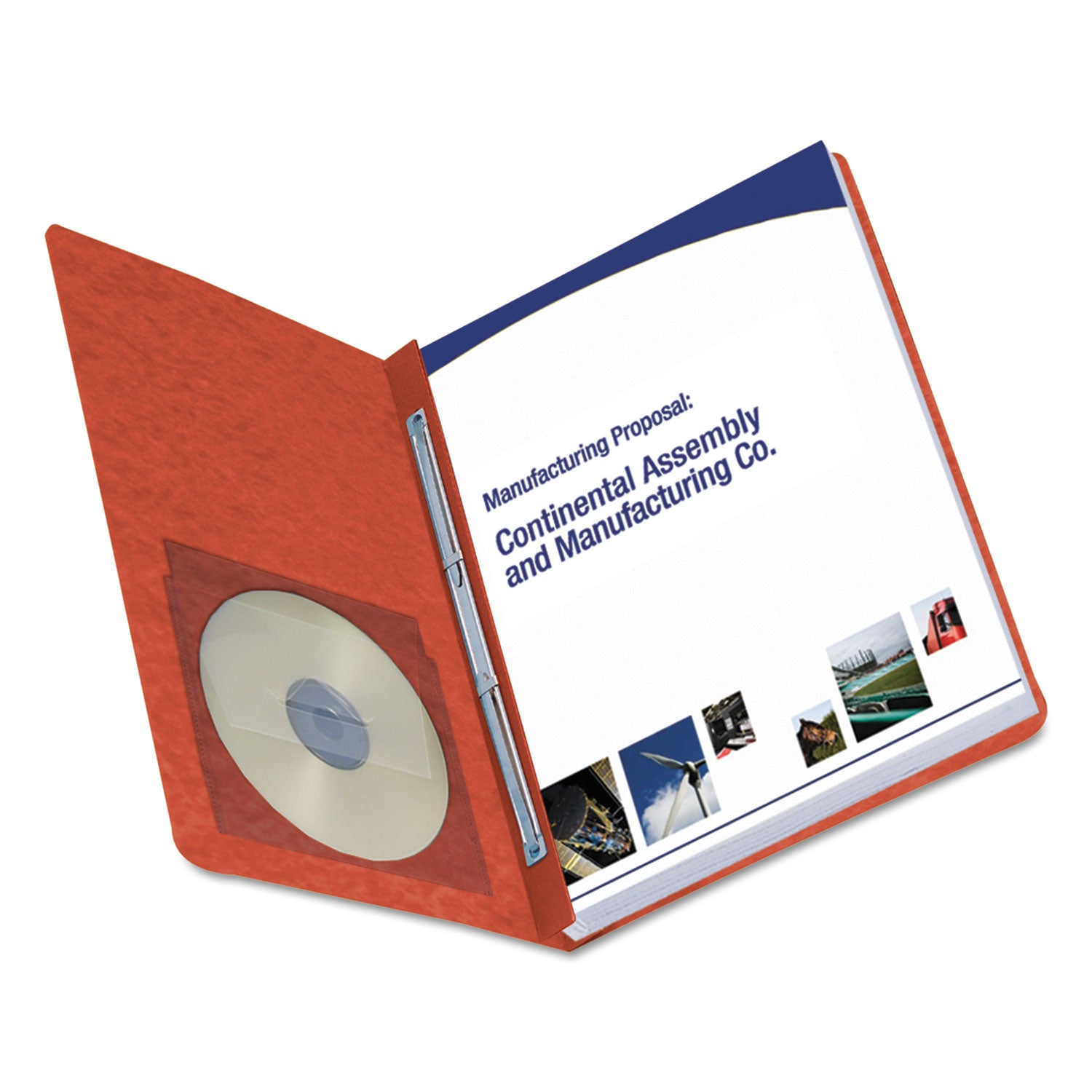 Smead Premium Pressboard Recycled Fastener Folder - 3" Folder Capacity - 8 1/2" x 11" - 3" Expansion - 1 Fastener(s) - 25 pt. - Pressboard - Red - Reinforced Hinge, Heavy Duty, Moisture Resistant, Stain Resistant - 100% Recycled - 1 Each