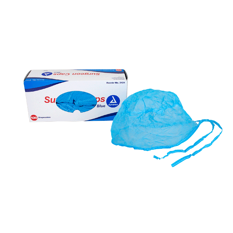 Surgeon Cap, Blue- 100 pcs per Box/5 boxes per Case