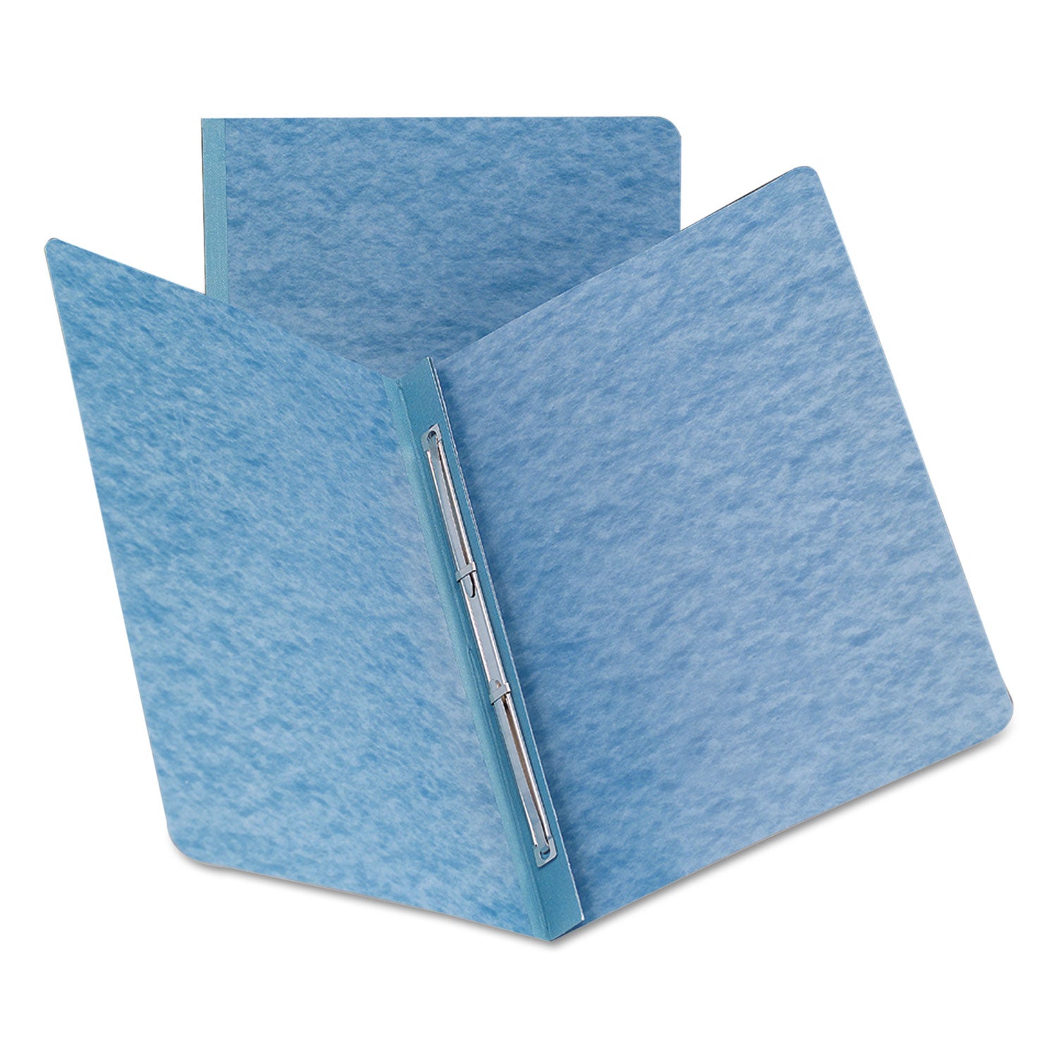 Smead Premium Pressboard Fastener Folder, Letter Size, 8.5" x 11", 3" Expansion, 1 Fastener, 25 pt. Blue, Reinforced Hinge, Heavy Duty, Moisture & Stain Resistant, Rounded Corner, 100% Recycled, 1 Each