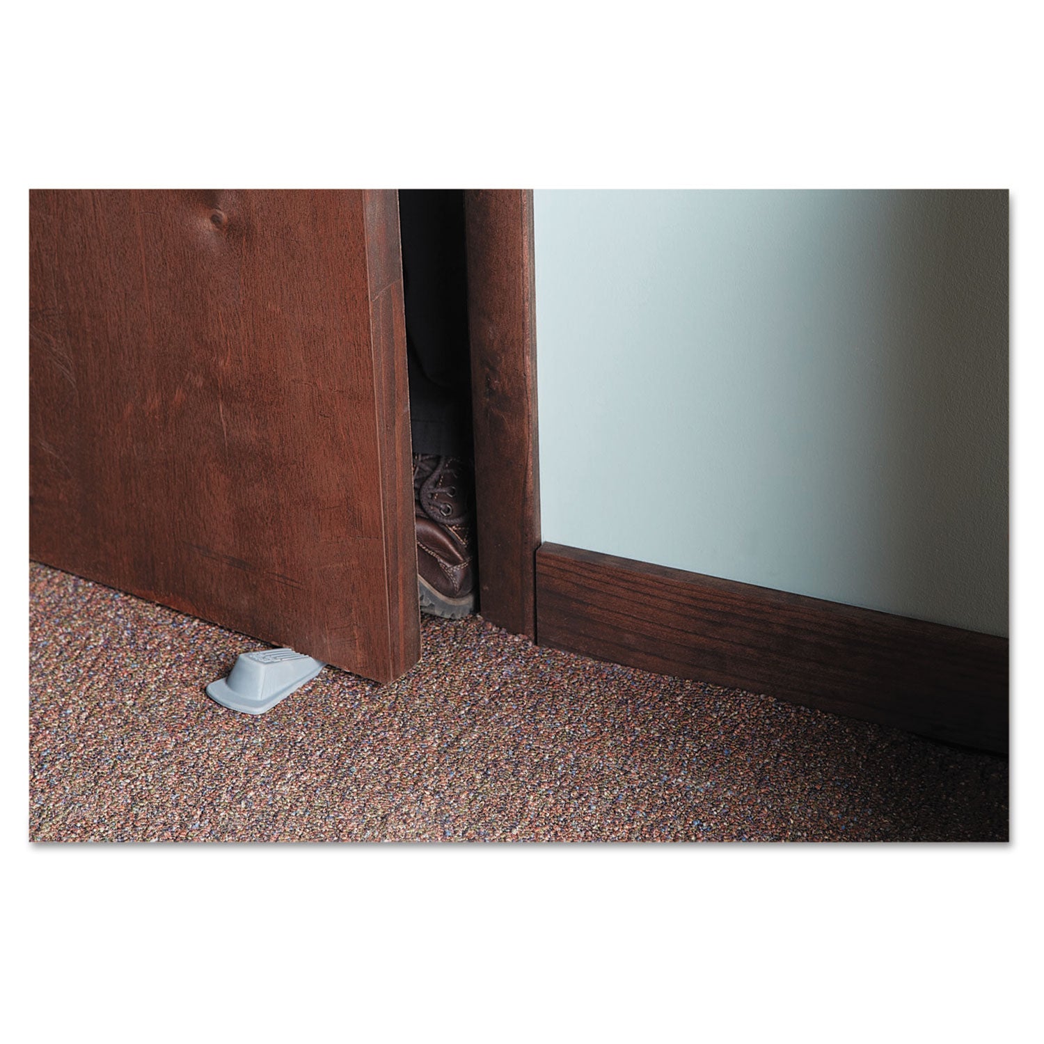 Big Foot Doorstop - Gray - Non-skid Base, Prevent Scratches, Heavy Duty, Non-slip, Impact Resistant, Crush Proof - Rubber - 1.3" Height x 2.3" Width - Gray - 1 Each