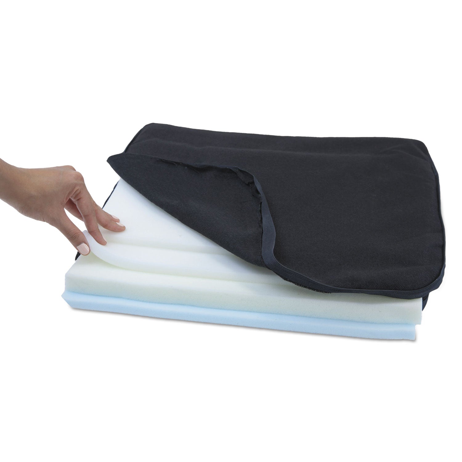 Hook Mount - Black - Polyurethane, Memory Foam - 1 Each