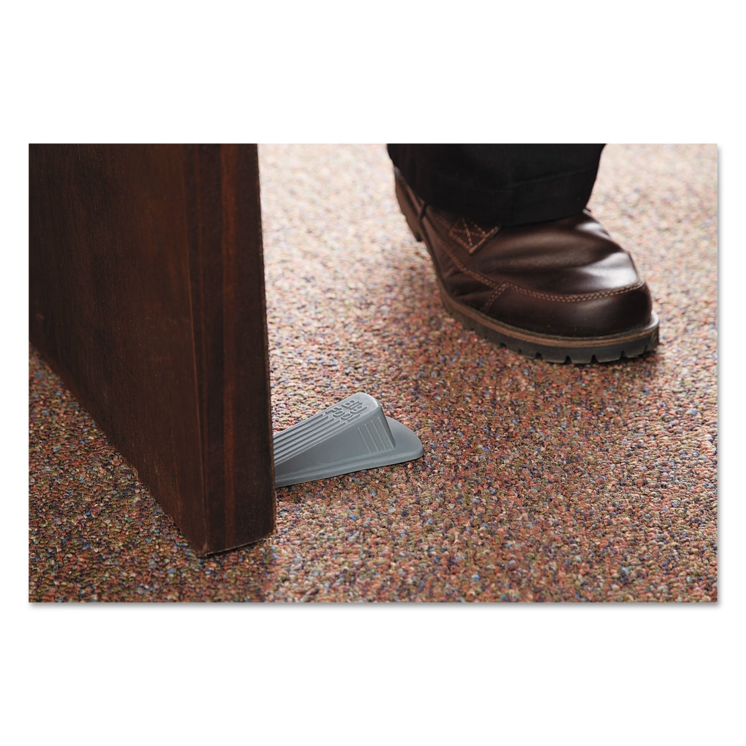 Big Foot Doorstop - Gray - Non-skid Base, Prevent Scratches, Heavy Duty, Non-slip, Impact Resistant, Crush Proof - Rubber - 1.3" Height x 2.3" Width - Gray - 1 Each