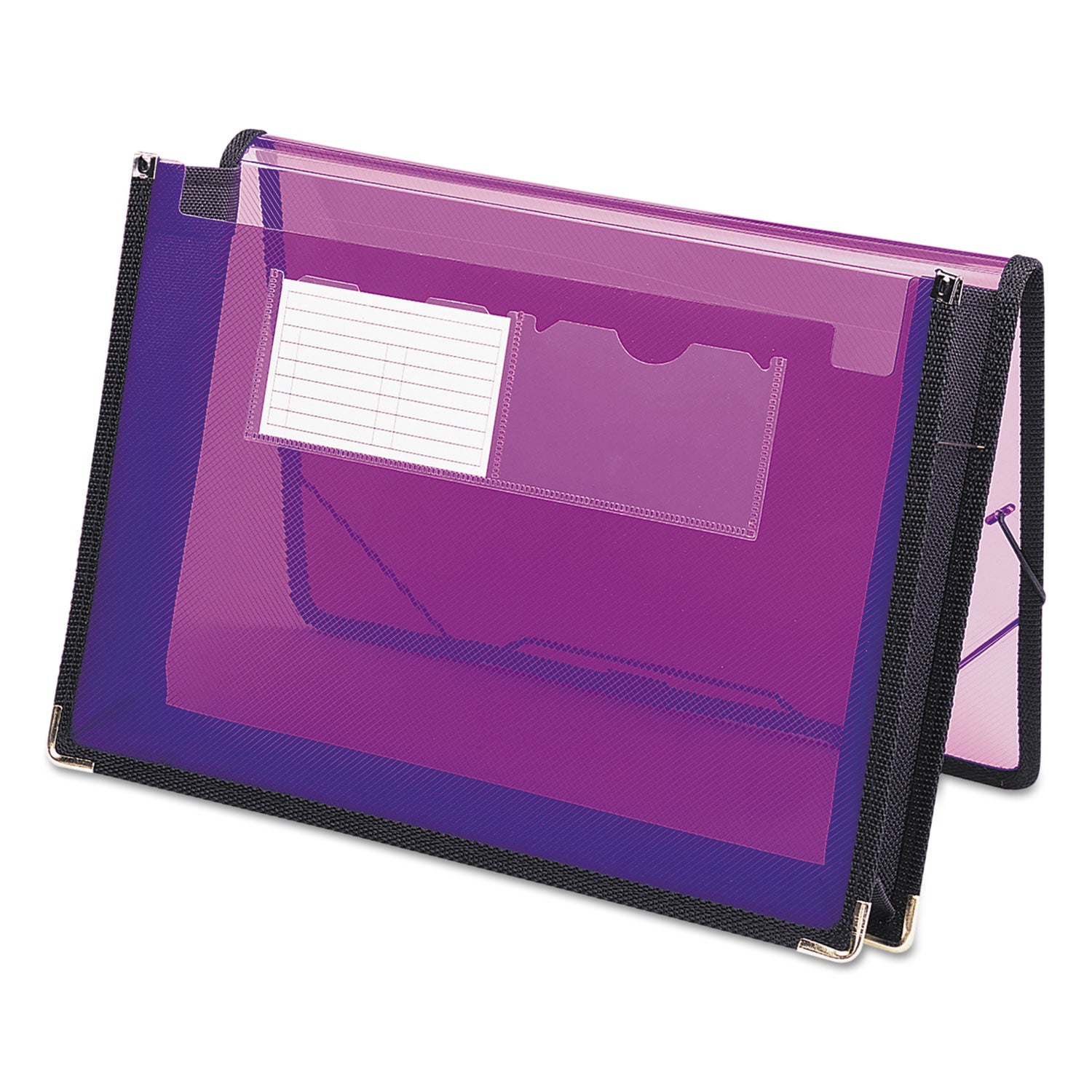 Smead Letter File Wallet - 8 1/2" x 11" - 200 Sheets Capacity - 2 1/4" Expansion - 2 Front Pocket(s) - Polypropylene - Purple - 1 Each