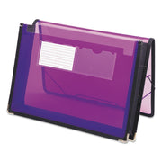 Smead Letter File Wallet - 8 1/2" x 11" - 200 Sheets Capacity - 2 1/4" Expansion - 2 Front Pocket(s) - Polypropylene - Purple - 1 Each