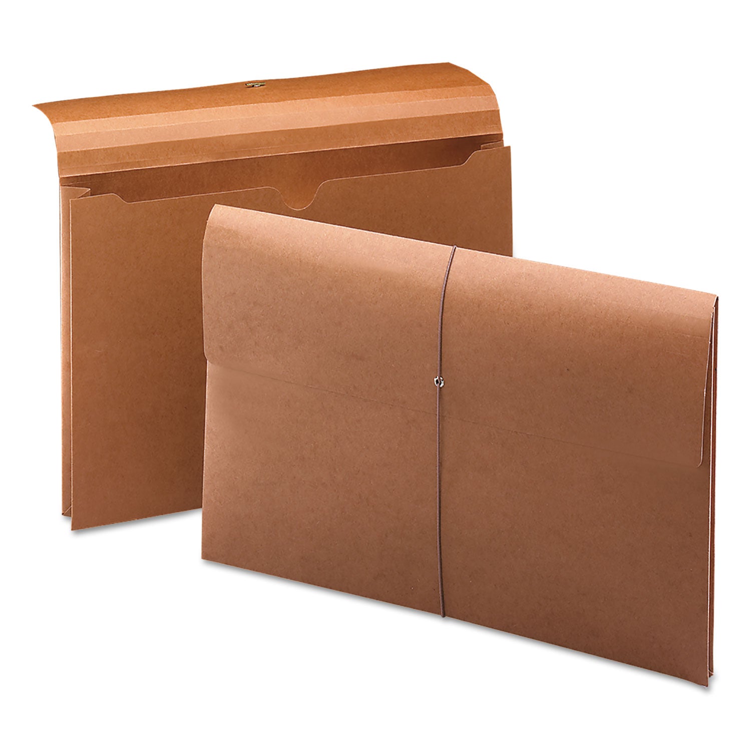 Smead Legal Recycled File Wallet - 8 1/2" x 14" - 600 Sheets Capacity - 2" Expansion - 12.5 pt. - Redrope - Redrope - Elastic Closure, Heavy Duty, Flap Closure - 30% Recycled - 1 Each