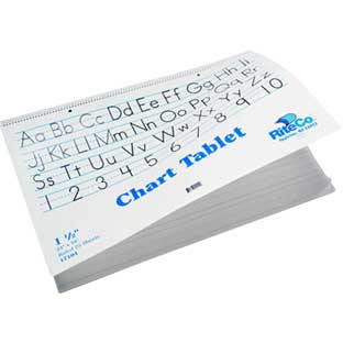 24" X 16" Chart Tablet - Ruled 1", 25 Sheets - 1 Chart Tablet