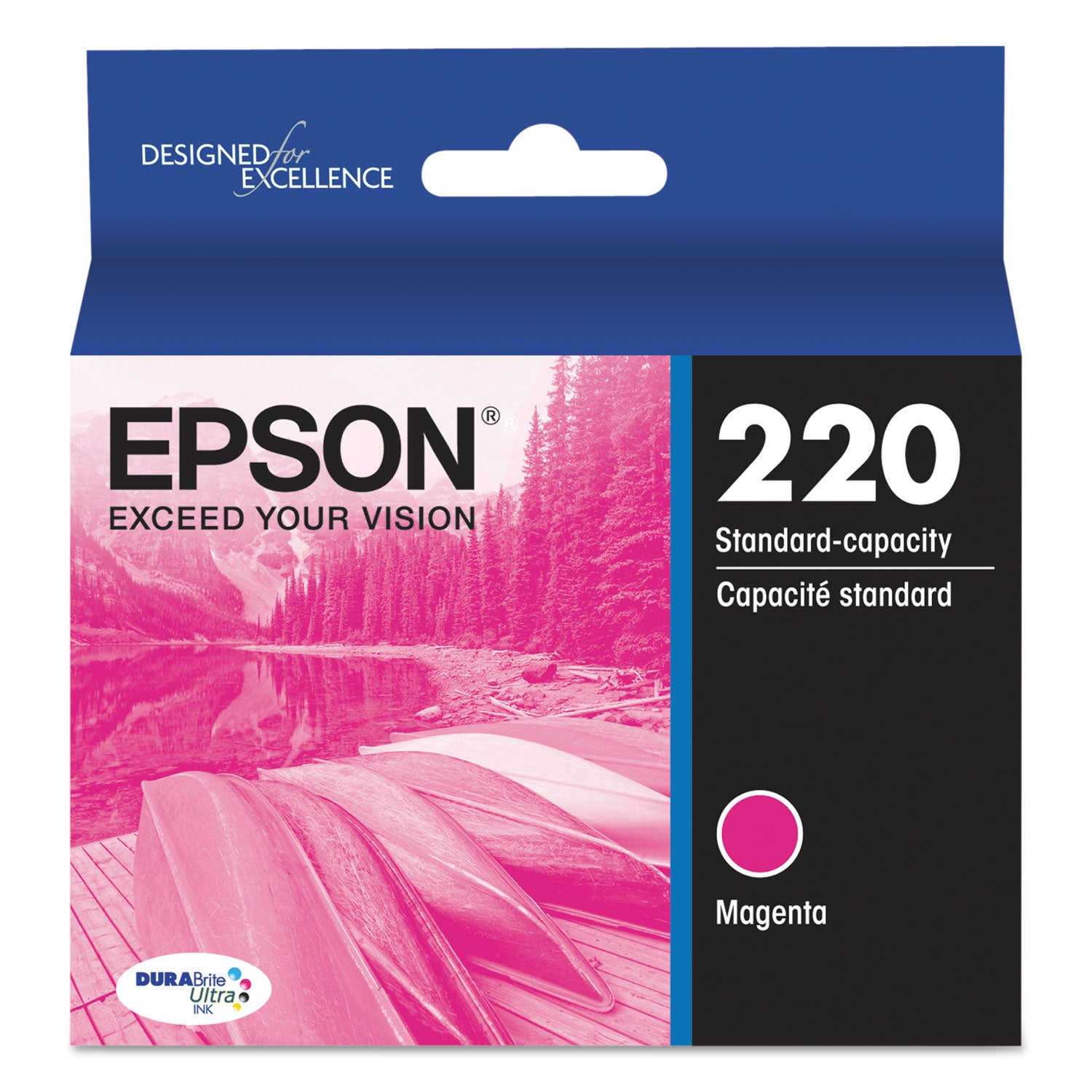 Epson DURABrite Ultra 220 Original Inkjet Ink Cartridge - Magenta - 1 Each
