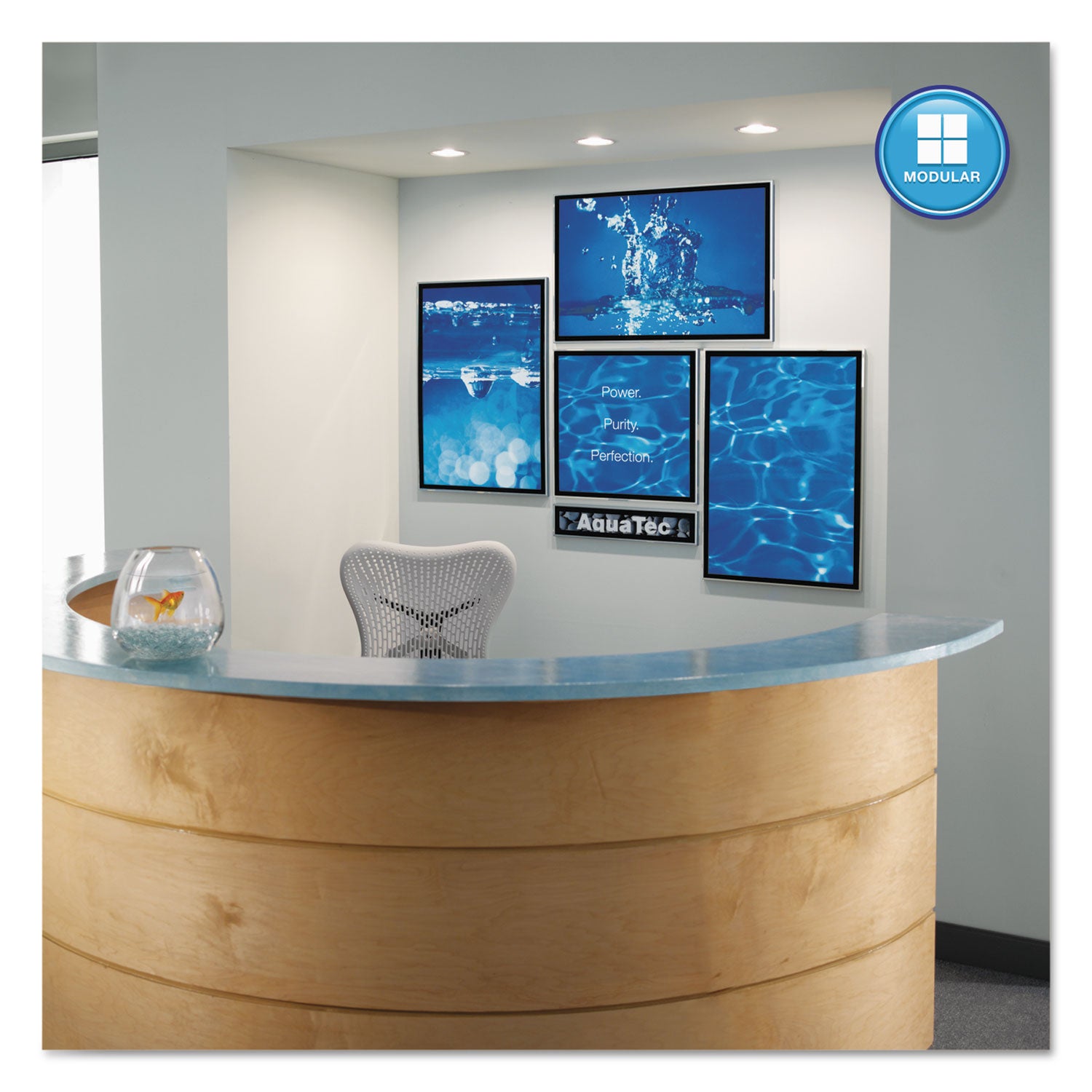 Quartet Matrix Whiteboard - 23" Board Height x 34" Board Width - White Surface - Magnetic, Durable - Silver Aluminum Frame - 1 Each