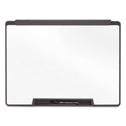 Quartet Motion Cubicle Whiteboard - 36" (3 ft) Width x 24" (2 ft) Height - White Melamine Surface - Black Plastic Frame - 1 Each