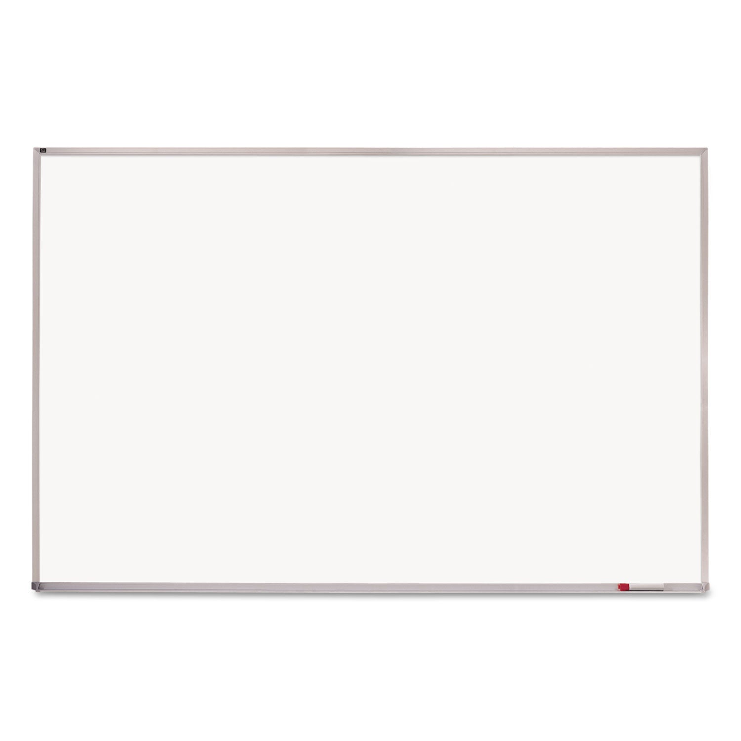 Quartet Porcelain Magenetic Whiteboard - 96" (8 ft) Width x 48" (4 ft) Height - White Porcelain Surface - Silver Aluminum Frame - Horizontal - Magnetic - 1 Each