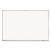 Quartet Porcelain Magenetic Whiteboard - 96" (8 ft) Width x 48" (4 ft) Height - White Porcelain Surface - Silver Aluminum Frame - Horizontal - Magnetic - 1 Each
