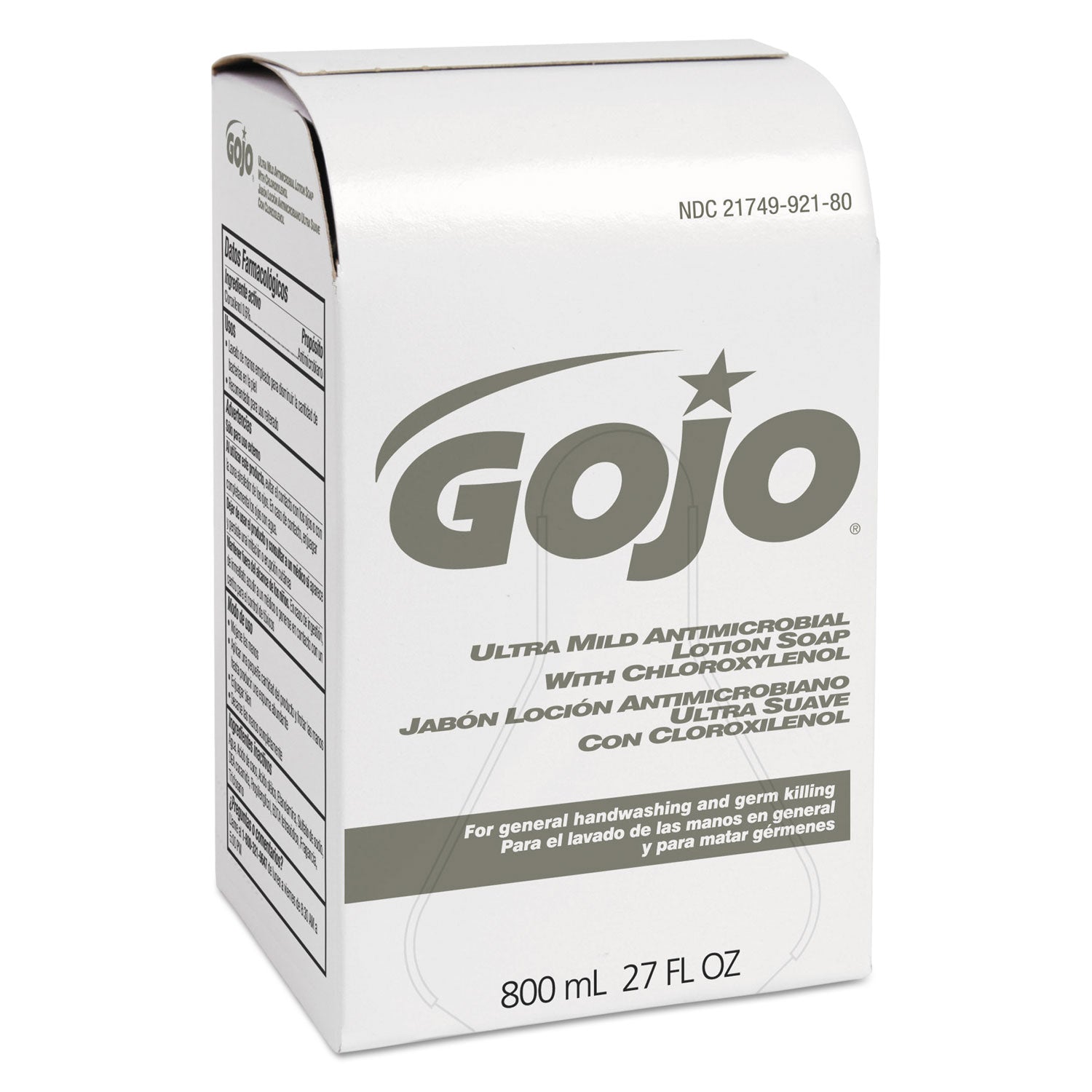 Gojo&reg; Ultra Mild Antimicrobial Lotion Soap Refill - Coconut Scent - 27.05 fl oz - Kill Germs - Hand - White - Leak Proof, Bio-based - 12 / Carton