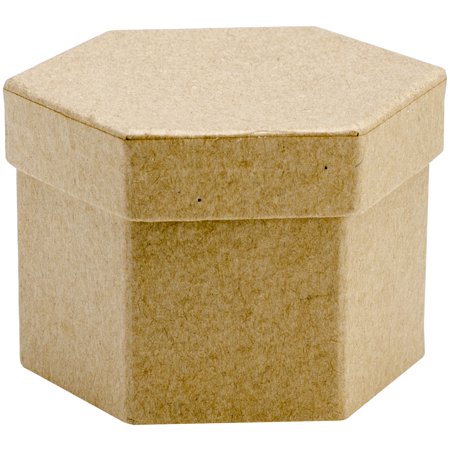 Creativity Street Assorted Shape Papier-Mache Box Classroom Pack  2-7/8 - 3-1/2 X 2-1/2 - 3-1/2 X 2 Inches  Pack of 24  8 Each of 3