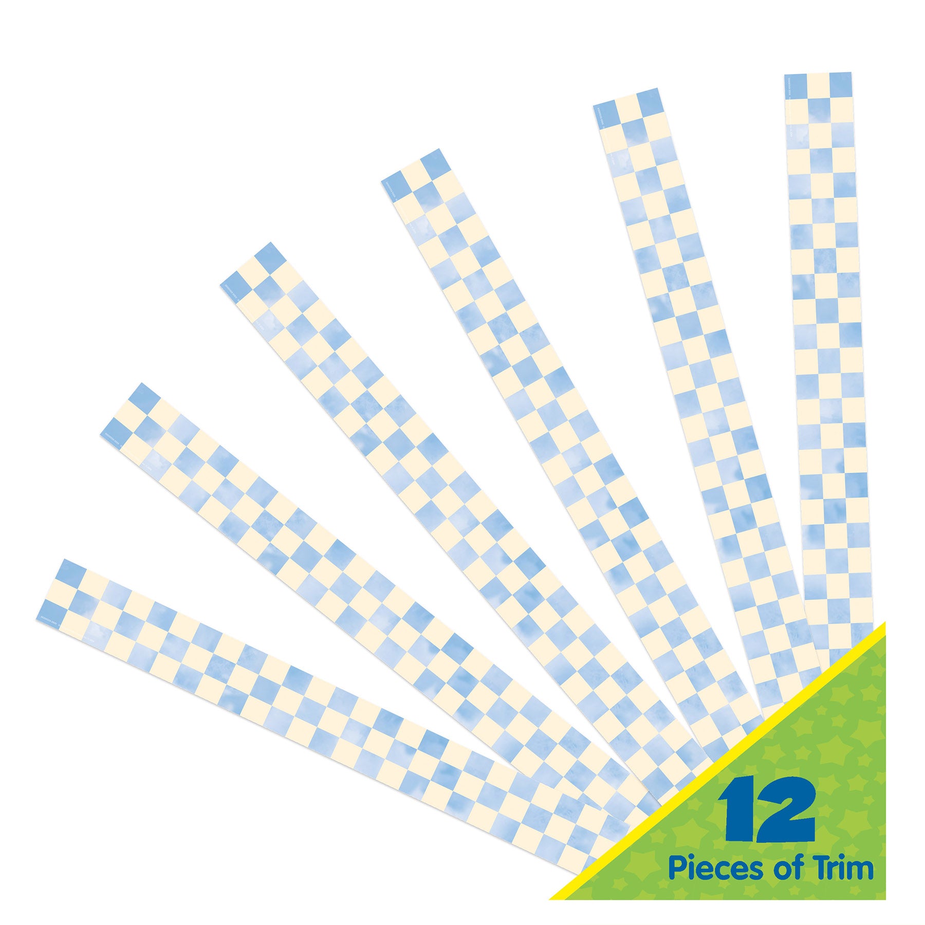 Checkered Sky Deco Trim, 37 Feet