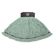 Rubbermaid Commercial Medium Maximizer Microfiber Mophead, 11.2" x 19.5", Green, 1 Each