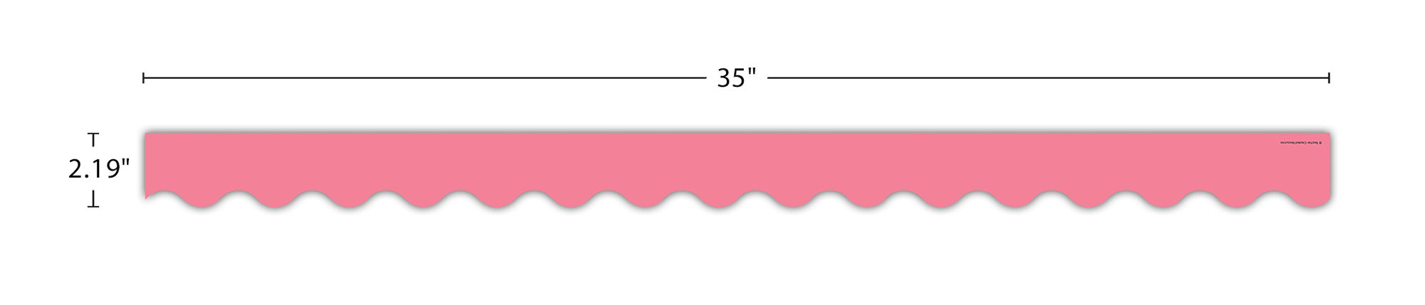 Light Pink Scalloped Border Trim