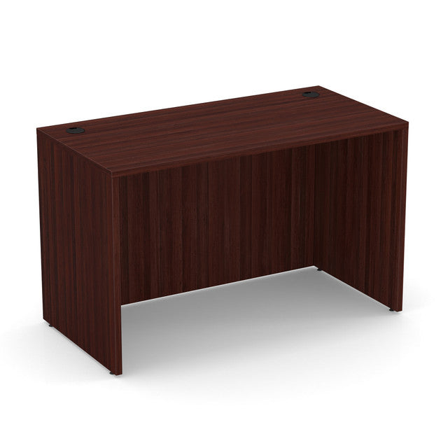 OfficeSource Laminate Desk Shell - 47''W x 24''D - Mahogany