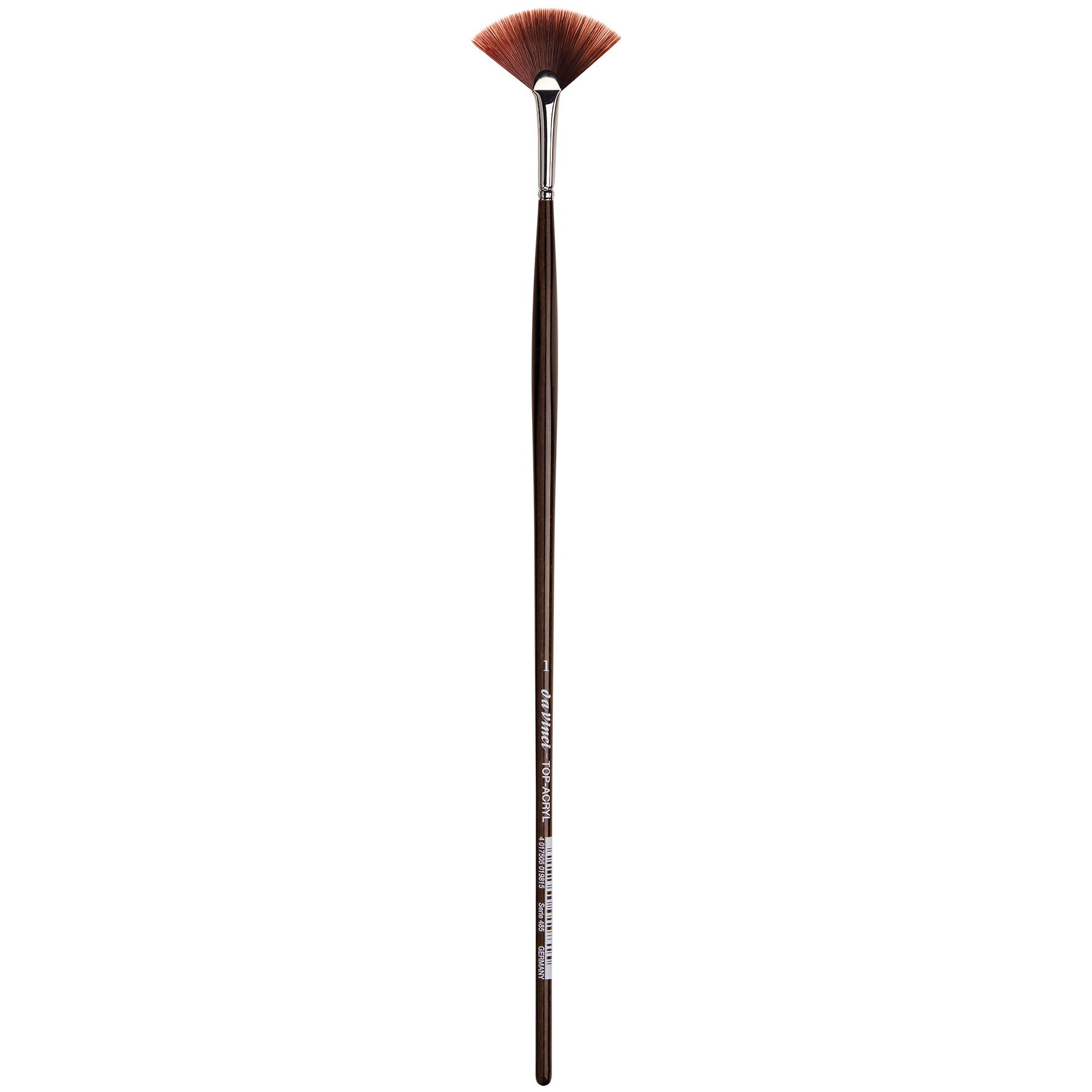 TOP-ACRYL Red-Brown Brush, Synthetic, Acrylic & Oil, Fan, Series 485, Size 1