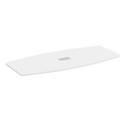 OfficeSource  95.00'' Boat Shaped Conference Table Top (Top Only) - White