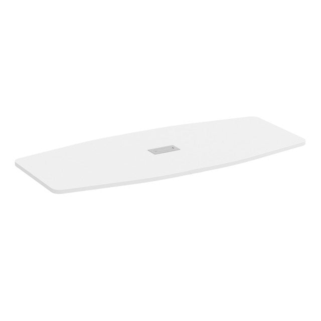 OfficeSource  95.00'' Boat Shaped Conference Table Top (Top Only) - White