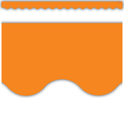 Orange Scalloped Border Trim