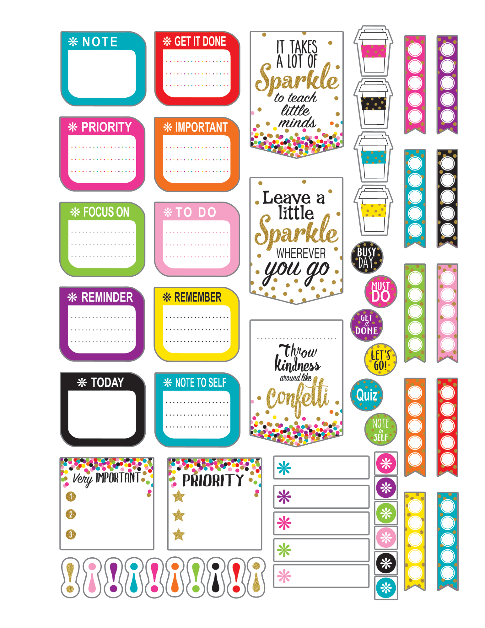 Confetti Lesson Planner