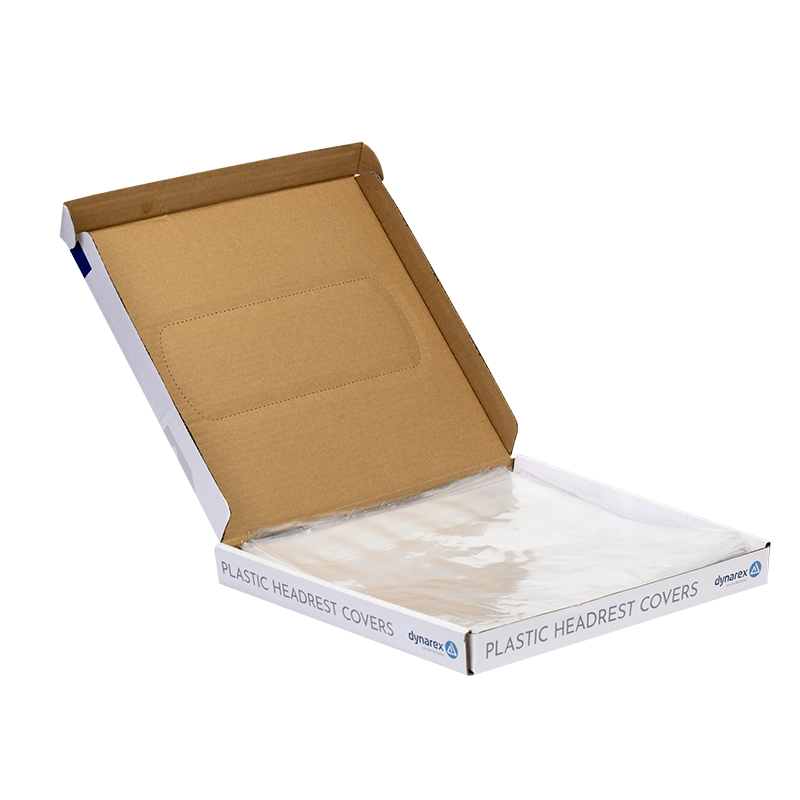 Plastic Headrest Covers, 9.5" x 11" - 250 pcs per Box/ 12 boxes per Case