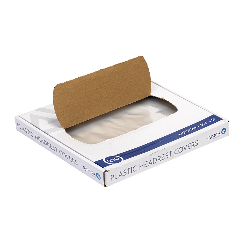 Plastic Headrest Covers, 9.5" x 11" - 250 pcs per Box/ 12 boxes per Case