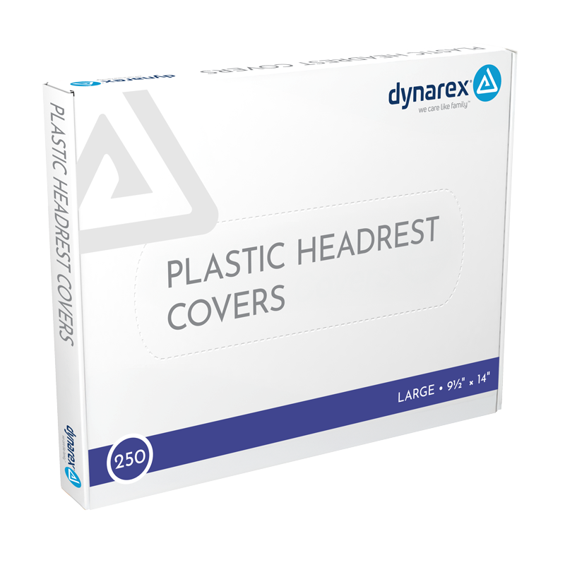 Plastic Headrest Covers, 9.5" x 14" - 250 pcs per Box/ 12 boxes per Case