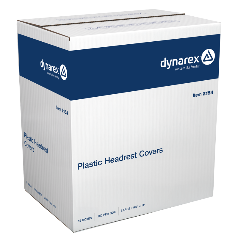 Plastic Headrest Covers, 9.5" x 14" - 250 pcs per Box/ 12 boxes per Case