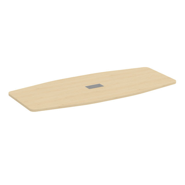 OfficeSource  95.00'' Boat Shaped Conference Table Top (Top Only) - Maple