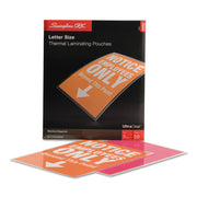 GBC Ultra Clear Thermal Laminating Pouches, Letter Size, 9" x 11.5", 3 mil, Glossy, Clear, 50/Box