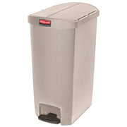 18 gal Capacity - 30.8" Height x 14.7" Width - Resin, Poly, Plastic - Beige - 1 Each