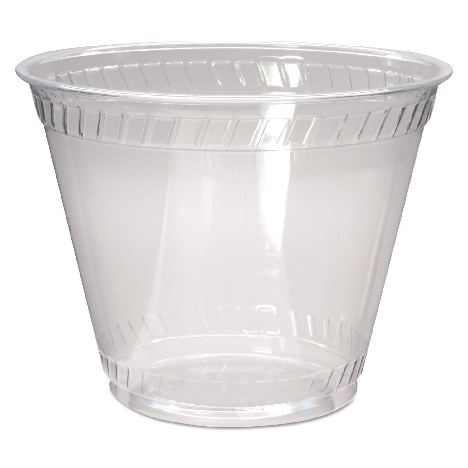 Greenware Cold Drink Cups, Old Fashioned, 9 oz, Sugarcane, Clear, 50/Sleeve, 20 Sleeves/Carton