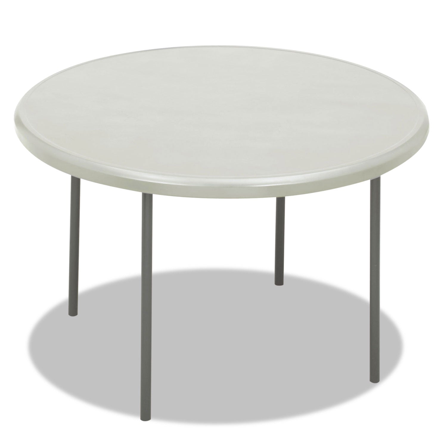 IndestrucTable® Classic Folding Table, Platinum Granite - 48" Round