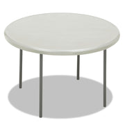 IndestrucTable® Classic Folding Table, Platinum Granite - 48" Round