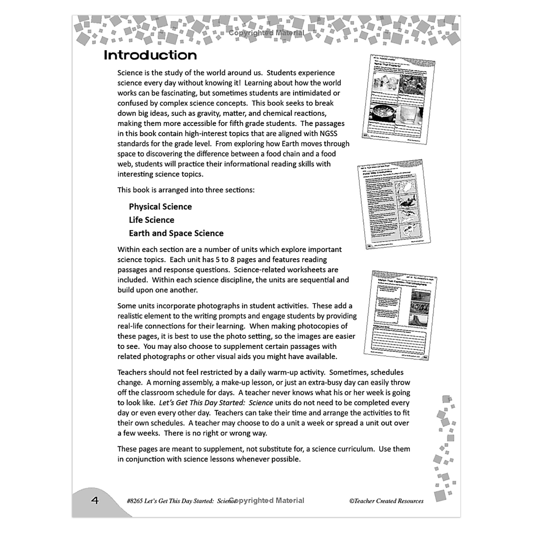 Let’s Get This Day Started: Science (Gr. 5)