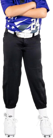 RIP-IT Girls's Revolution Softball Pants - Athletic Cut - Extra Large - Charcoal