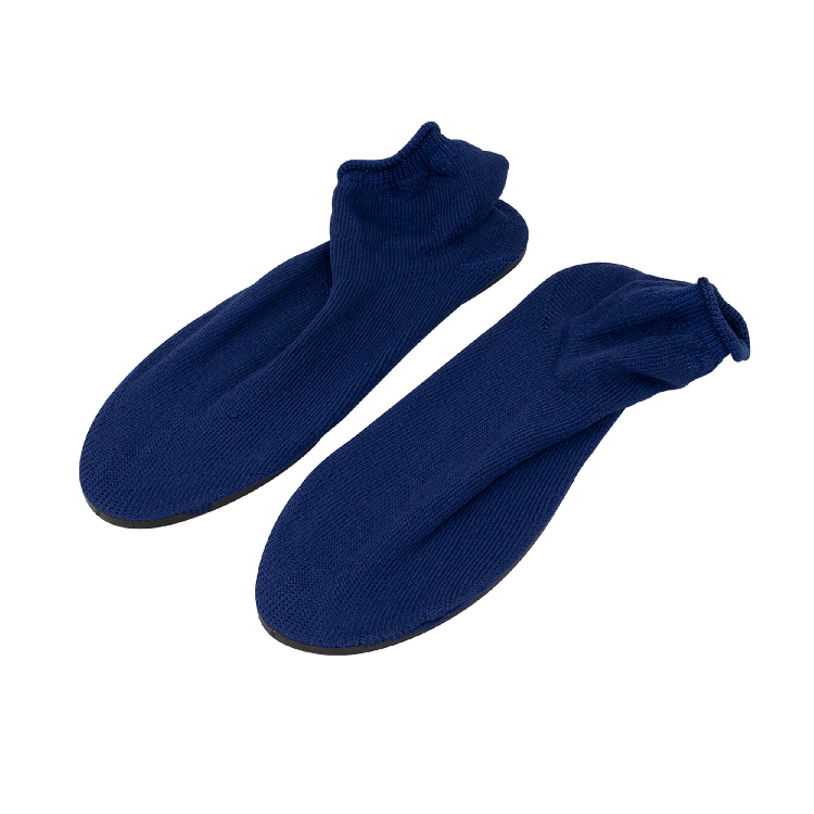 Non-Skid Slippers, Large, Navy Blue - 1 pair per Box/12 boxes per Case
