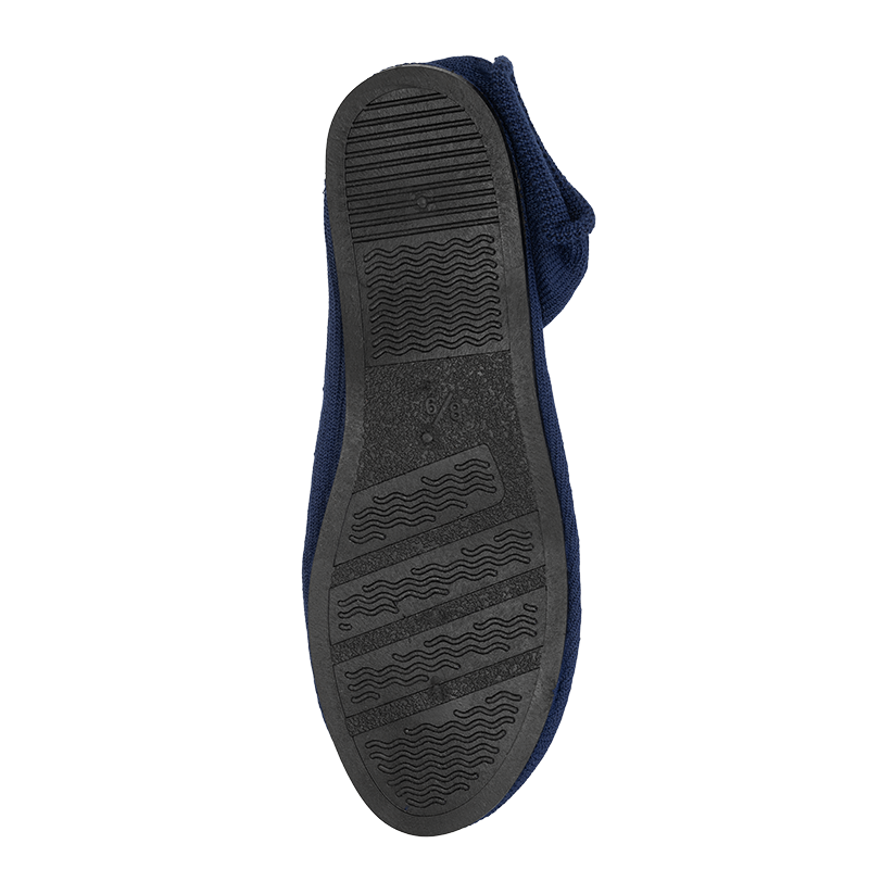 Non-Skid Slippers, Large, Navy Blue - 1 pair per Box/12 boxes per Case