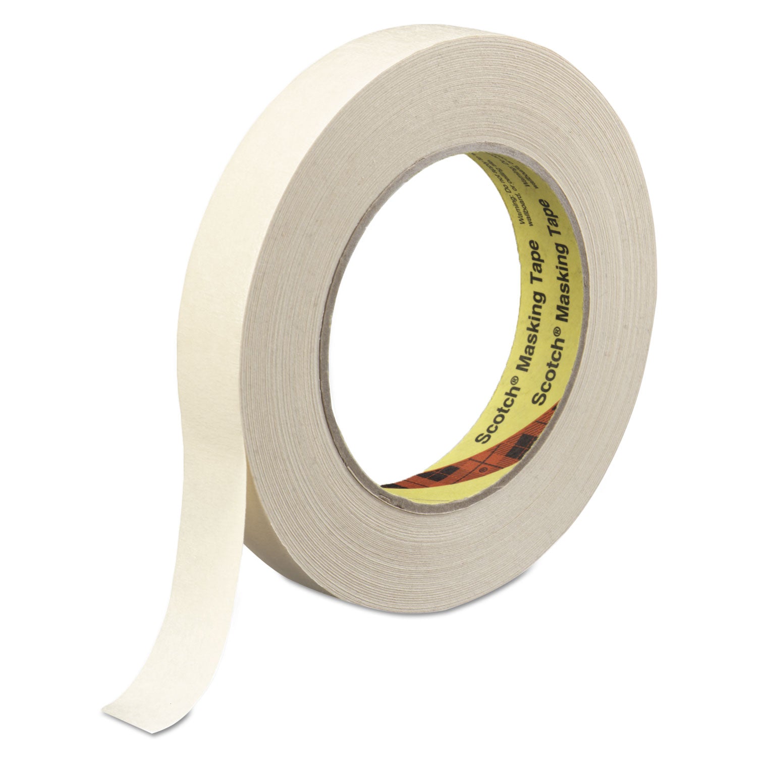 Scotch 232 High-performance Masking Tape - 60 yd Length x 2" Width x 6.3 mil Thickness - 3" Core - Tan - Rubber Backing - Solvent Resistant - For Masking - 1 Roll