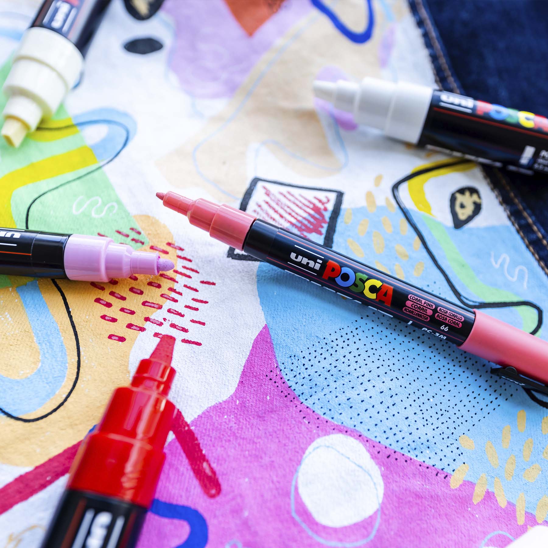 uni® POSCA PC-3M Water-Based Paint Markers, Reversible Fine Tip (0.9-1.3mm), Silver