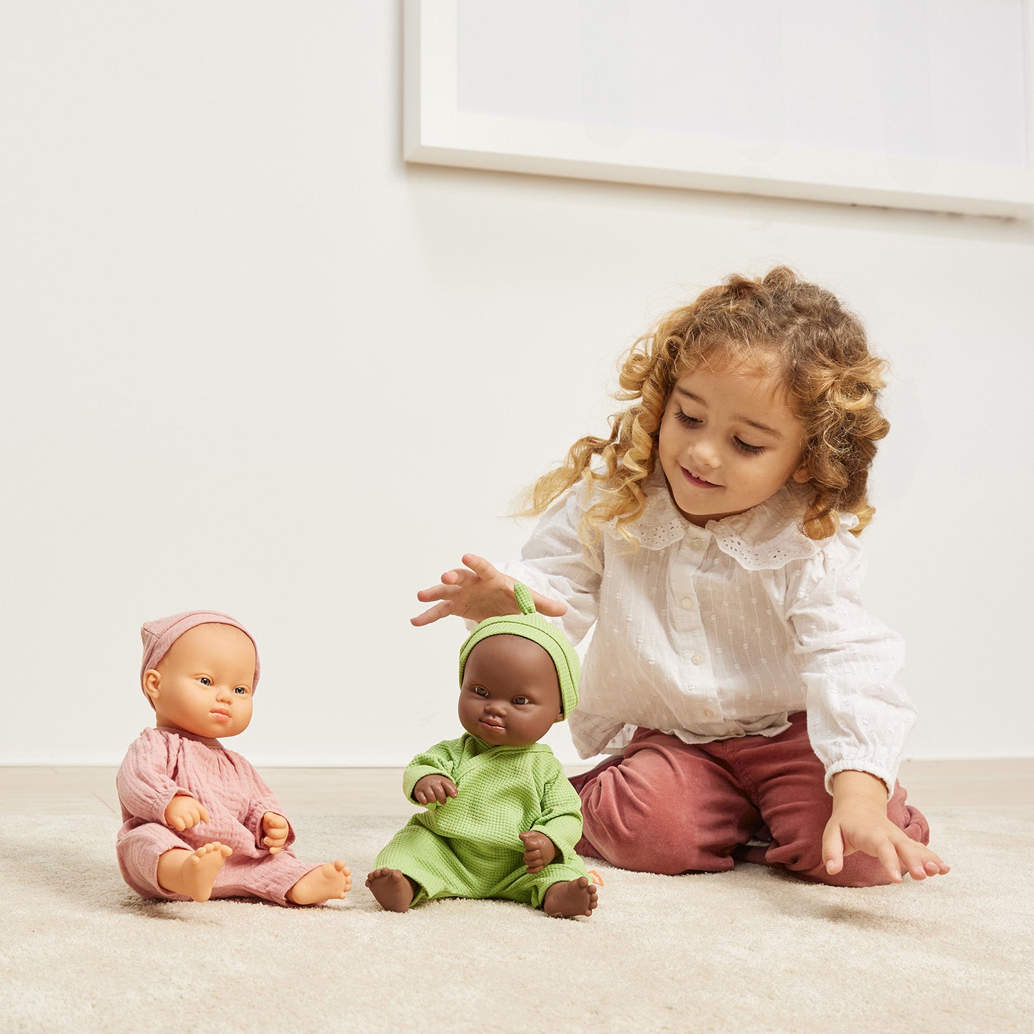 Baby Doll Caucasian Girl with Down Syndrome, 12-5/8"
