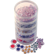 Wiggle Eye Stacker Tub -Colored Eyes