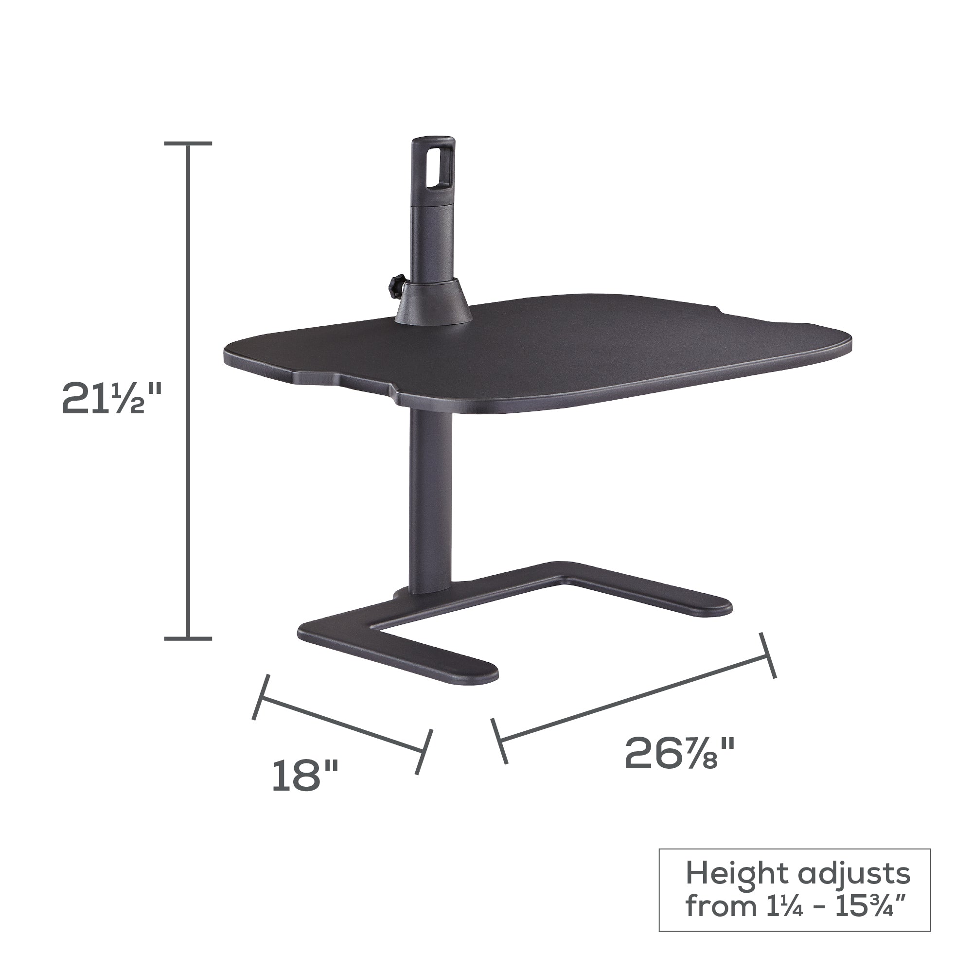 Laptop Stand Height Adj. Blk