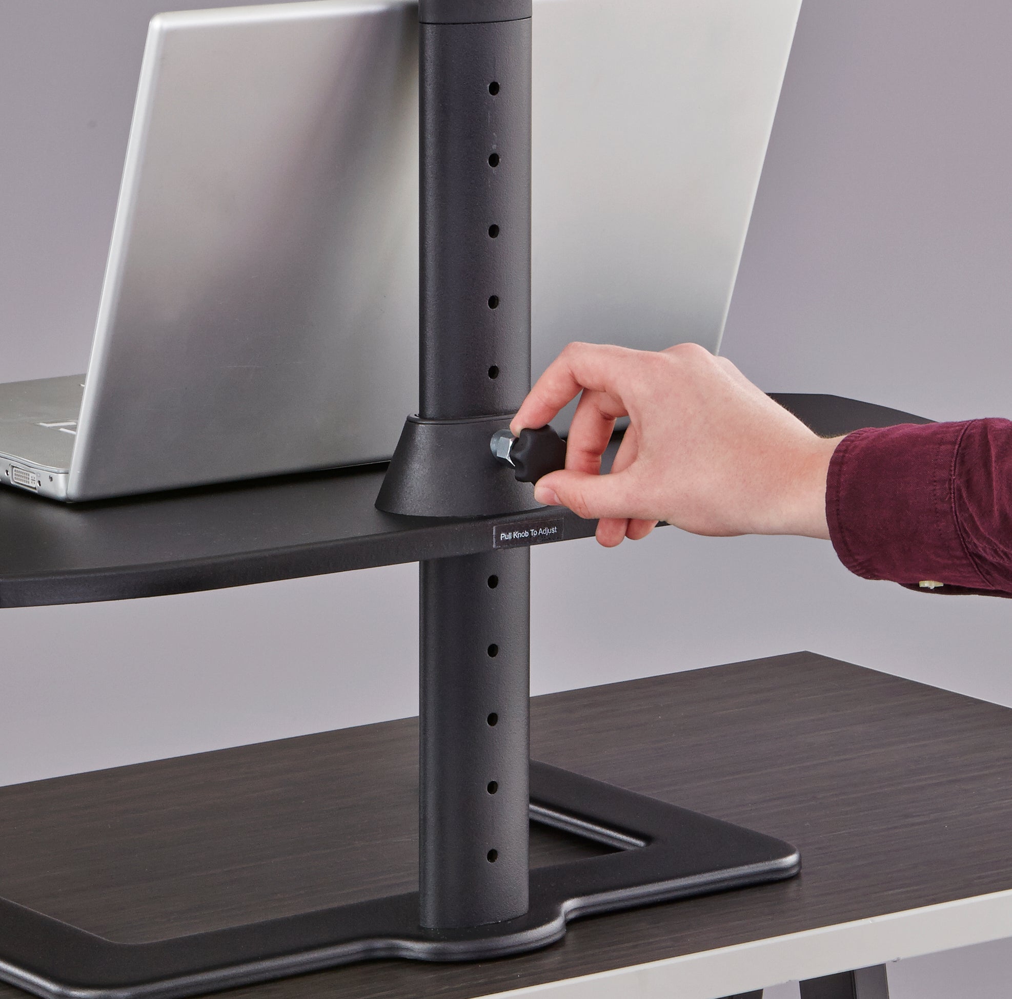 Laptop Stand Height Adj. Blk
