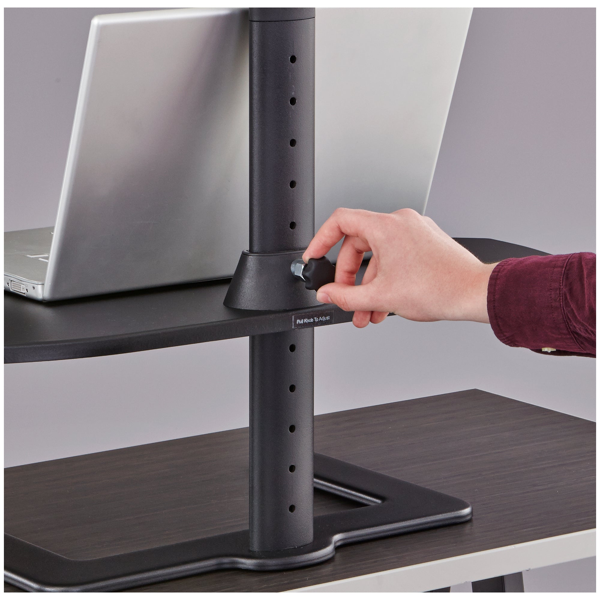 Laptop Stand Height Adj. Blk