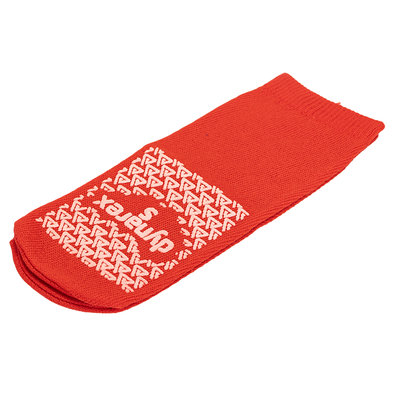 Slipper Socks, Small, Red - 1 pair per Box/48 boxes per Case