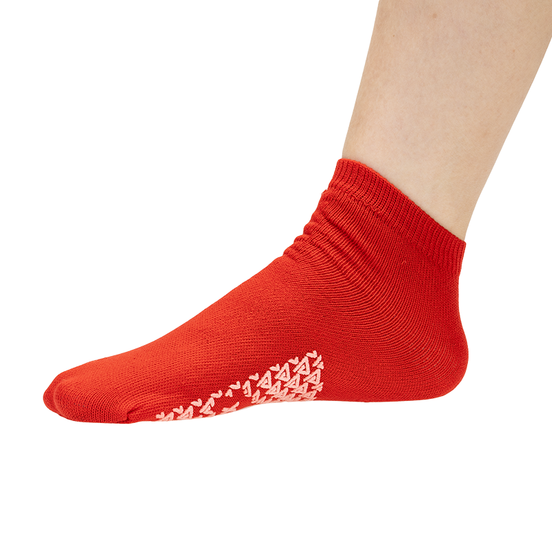 Slipper Socks, Small, Red - 1 pair per Box/48 boxes per Case