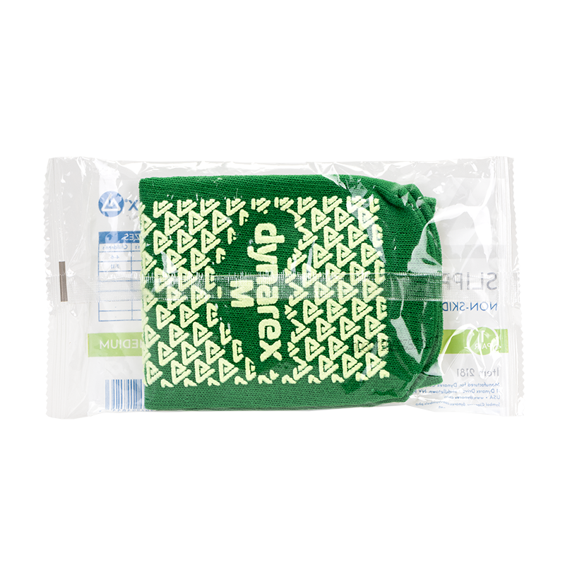 Slipper Socks, Medium, Green - 1 pair per Box/48 boxes per Case